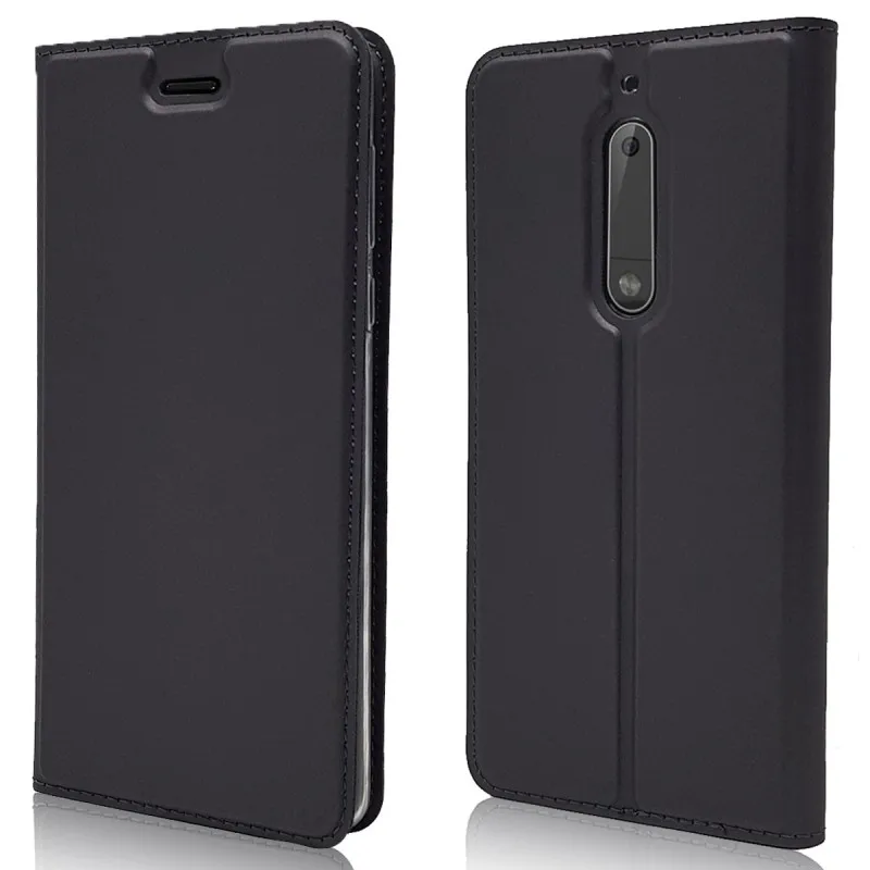 Для Nokia 5 и Nokia 6 бумажник из искусственной кожи чехол Магнитный Тонкий Книга Стенд карта защитный чехол для телефона откидной Чехол