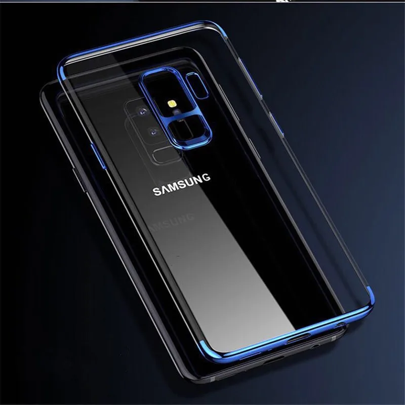 Чехол для Samsung S6 S7 S8 S9 Note 8 9 роскошный противоударный чехол из ТПУ мягкий