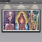 Триппи Алекс серый психоделический холст картины плакаты и принты абстрактная Настенная картина для украшения гостиной спальни