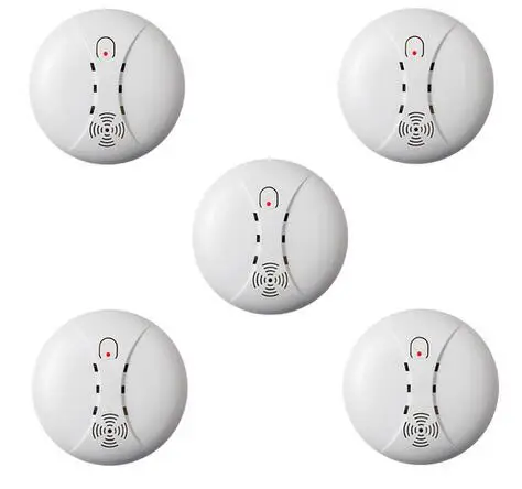 5ps Высокое качество беспроводной детектор дыма Датчик противопожарной защиты