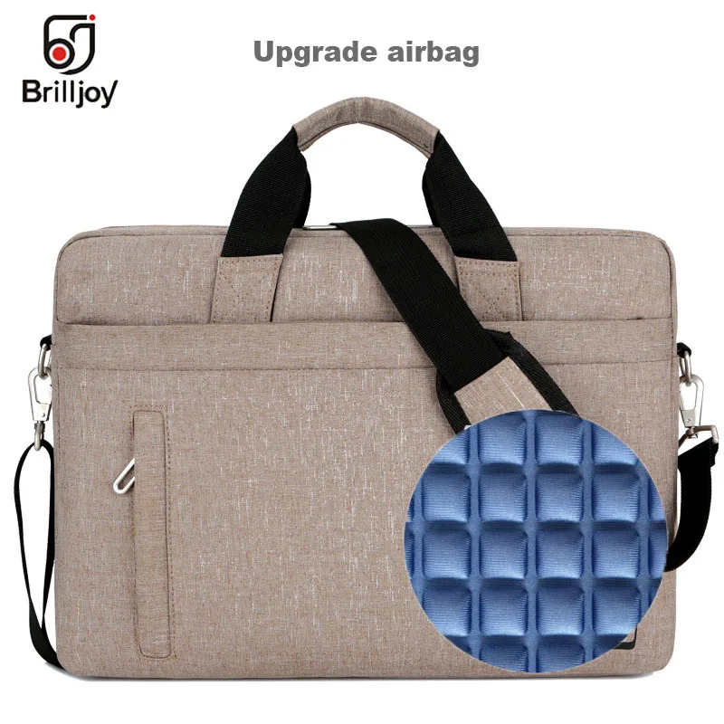 Brilljoy New Unisex 13.3 15.6 17 Inch Laptop Briefcase Bag Handbag Mens Nylon Briefcase Men's Office Bags Business Computer Bags