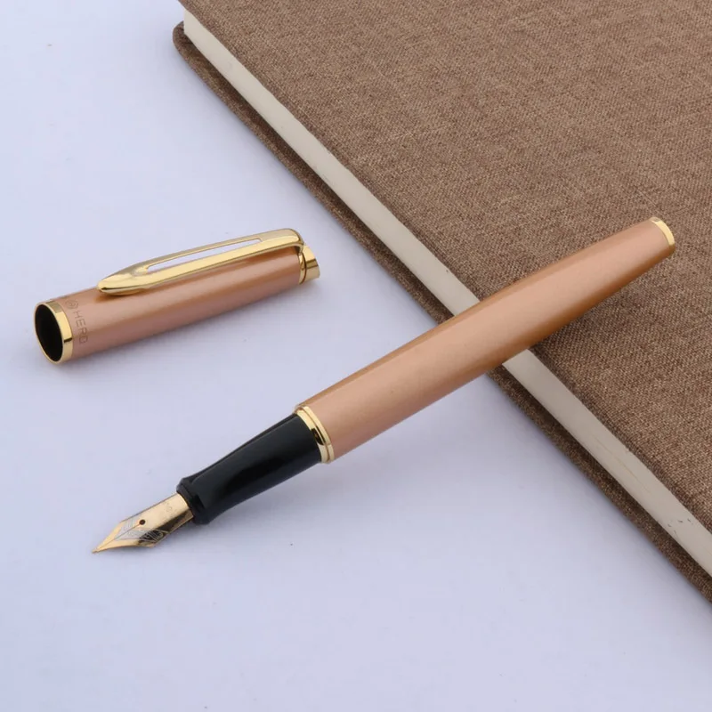 1 шт. красивый рисунок золотого цвета с зажимом для студентов|fountain pen|pen fountain penfountain
