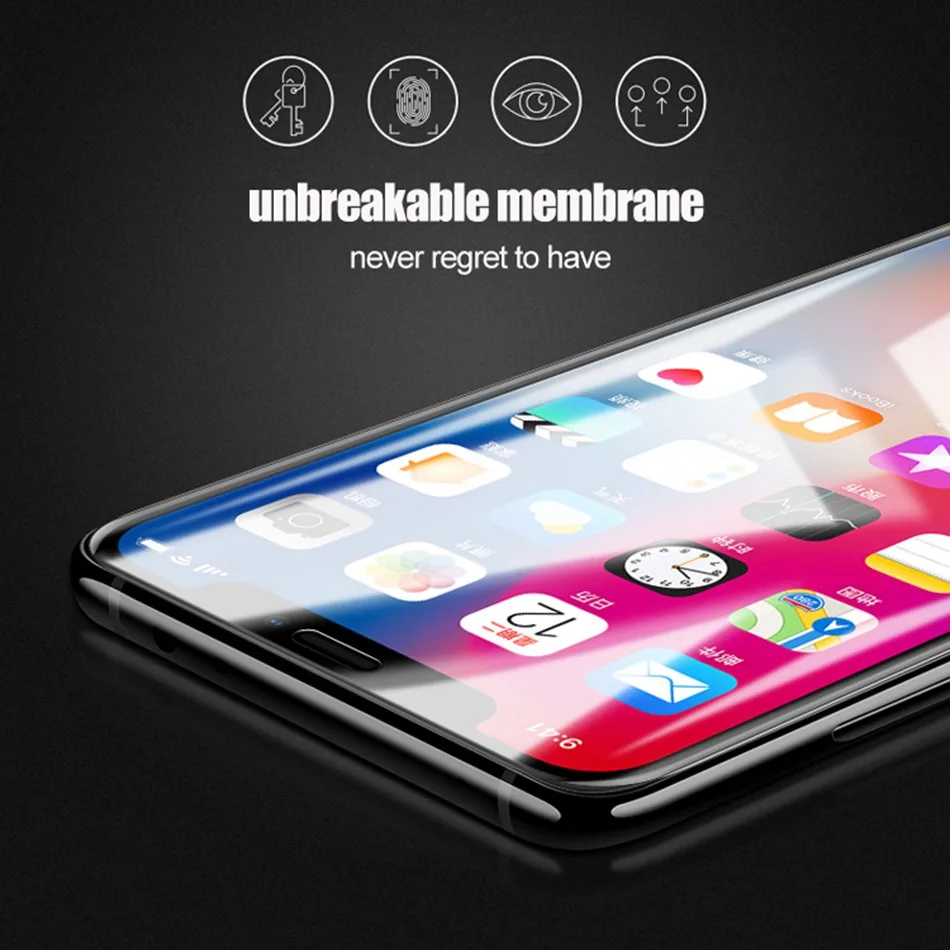 Небьющаяся Мембрана для samsung Galaxy S10 Plus S9 S8 Note 8/9 S10E S6 S7 EDGE TPU Защитная пленка с невидимыми алмазами