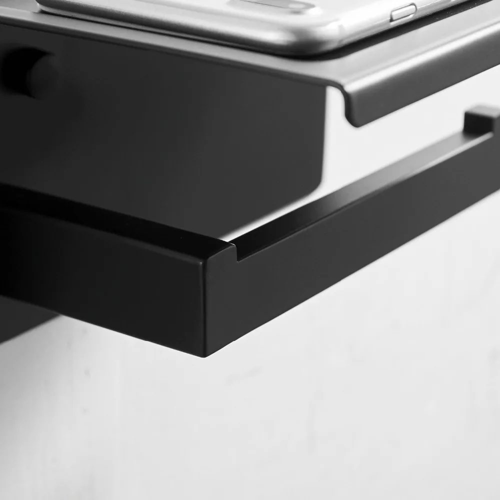 Toilet Paper Holder Black SUS304 Stainless Steel Bathroom Roll For Towel Square Accessories | Обустройство дома