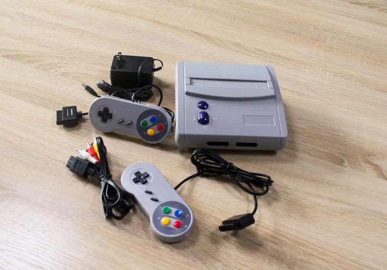 16 бит супер классические ТВ игровая консоль Встроенный 64 игр с слот картриджа для
