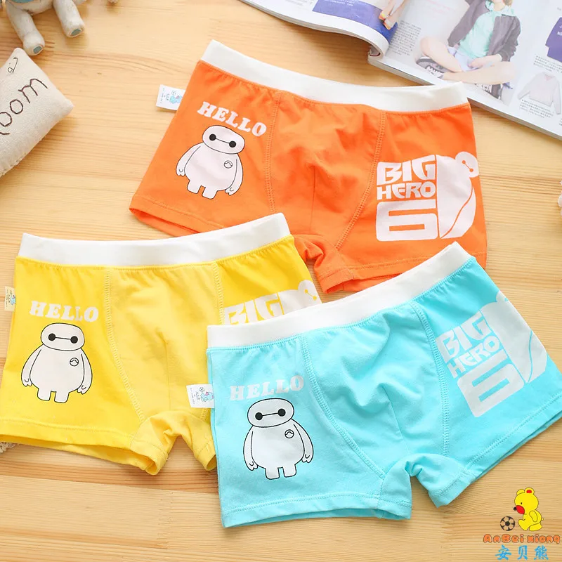 3 шт./партия новые трусы для мальчиков и девочек нижнего белья трусы-боксеры