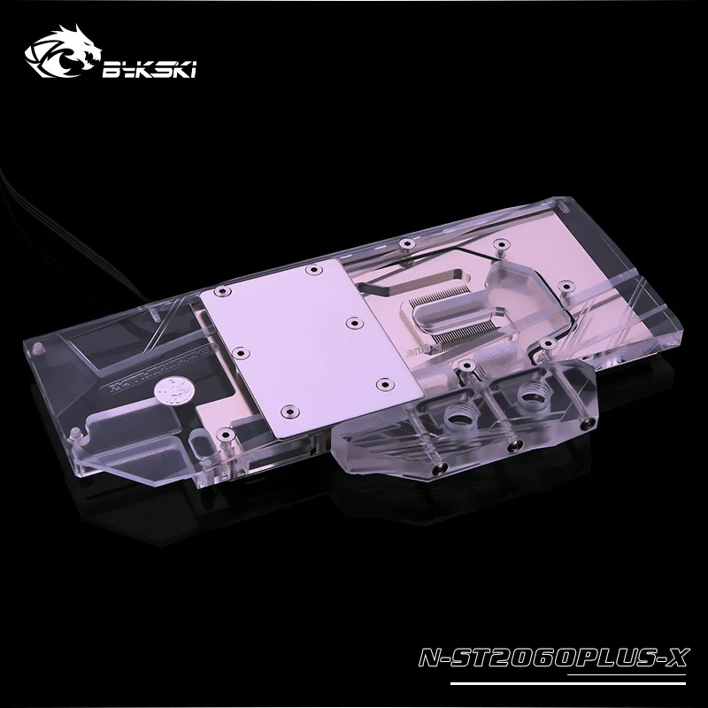 Bykski N ST2060PLUS X GPU/VGA полное покрытие блок водяного охлаждения со светодиодной