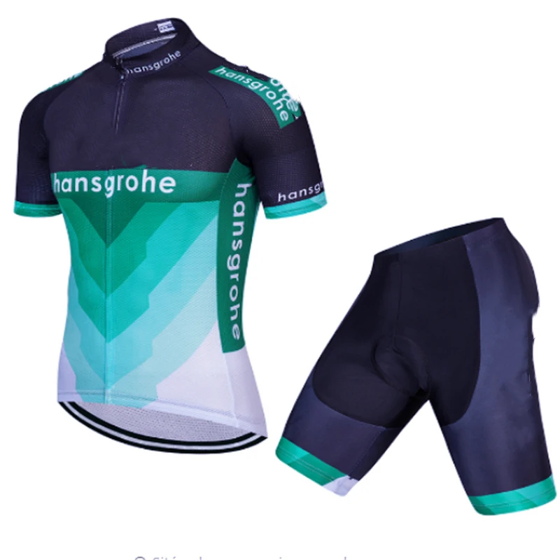 2019 Hansgrohe Летняя мужская велосипедная Джерси с коротким рукавом комплект Maillot