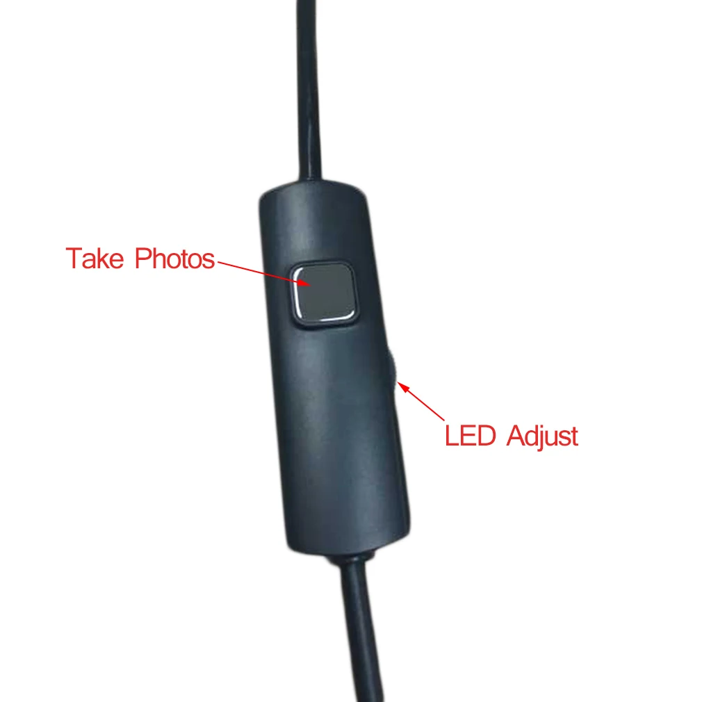 Эндоскоп LESHP 6 LED 7 мм кабель для объектива Водонепроницаемая мини USB камера