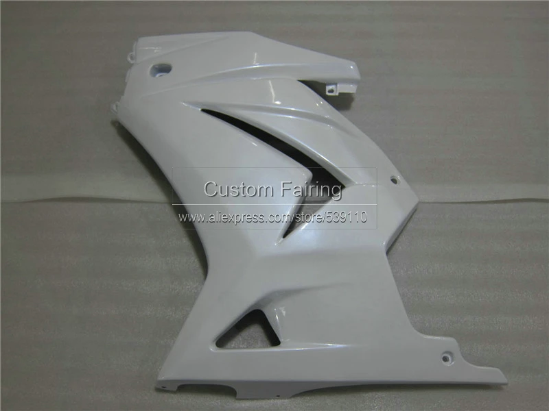 Литой под давлением обтекатель для Kawasaki 250r 2008-2012 2013 2014 ninja белый черный пластик