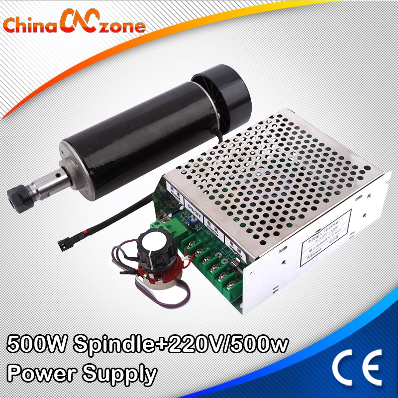 CNC шпиндель с воздушным охлаждением 500 Вт патрон ER11 Шпиндельный двигатель +