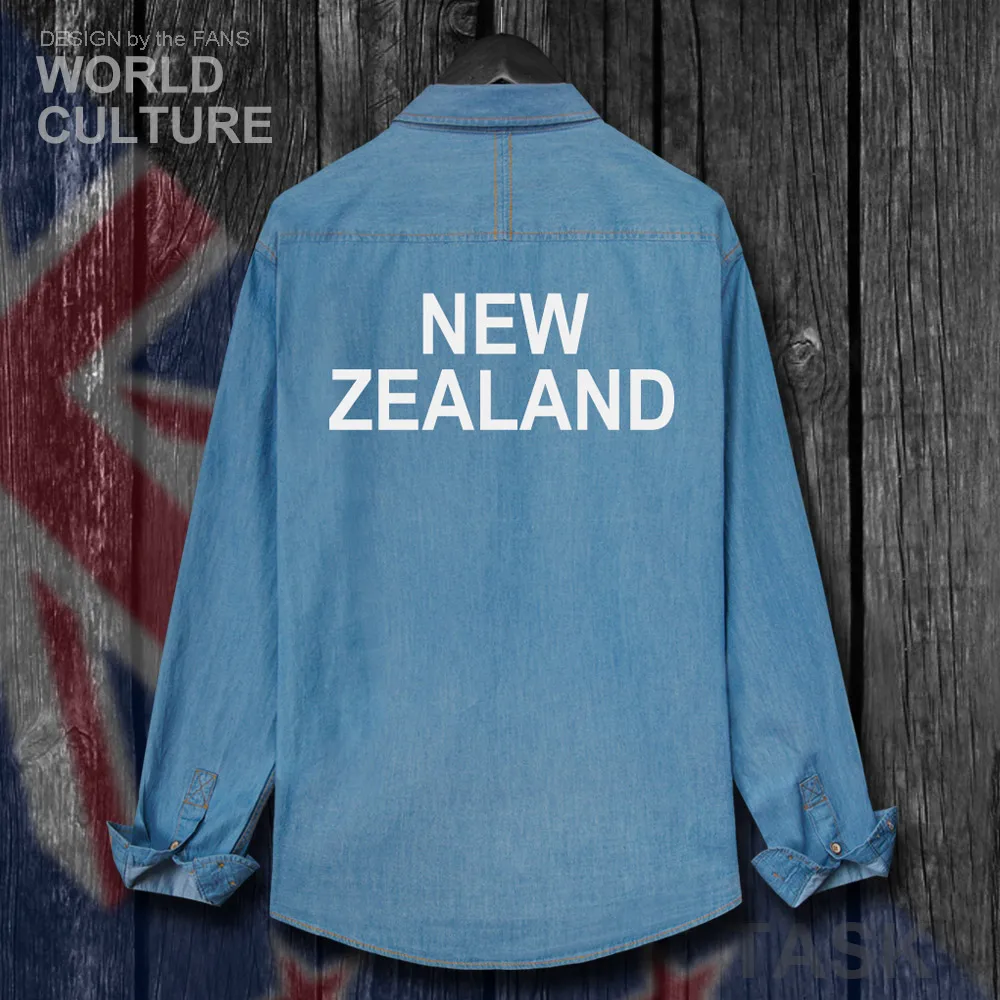 Новая Зеландия Zealander NZ NZL Мужская осенняя куртка хлопковая джинсовая рубашка с