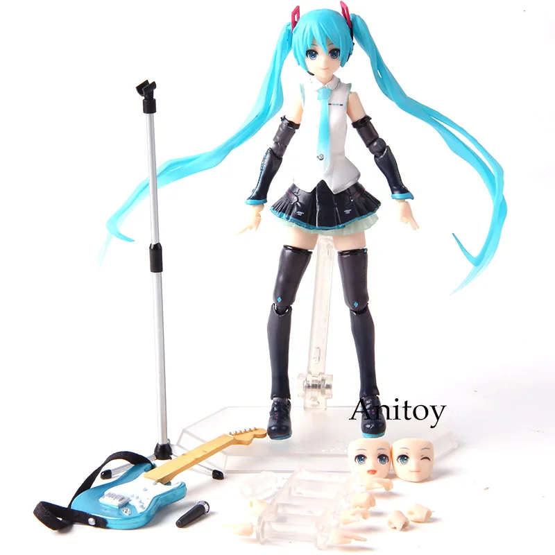 without retail box Аниме Figma 394 фигурка Хацунэ Мику V4X вер. ПВХ Мику Хацунэ Кукла коллекционная модель игрушки - Цвет: without retail box