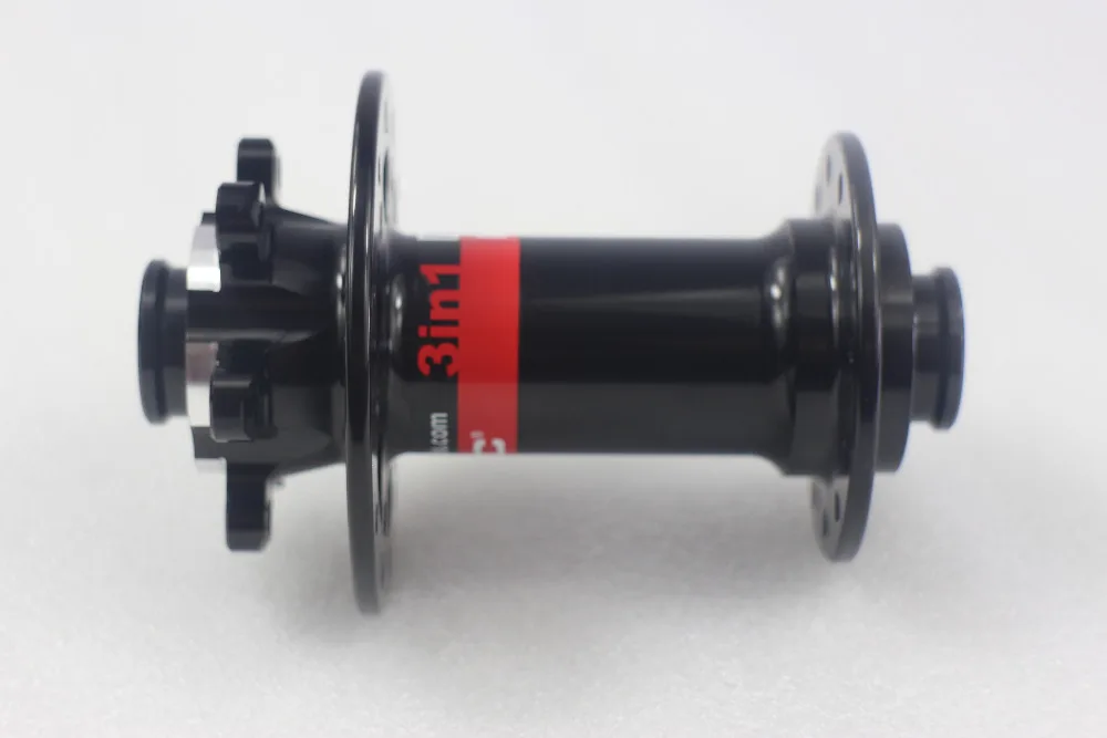 Передняя втулка Novatec D791SB M9 9 мм для велосипеда MTB XC цвет черный красный 24 Отверстия