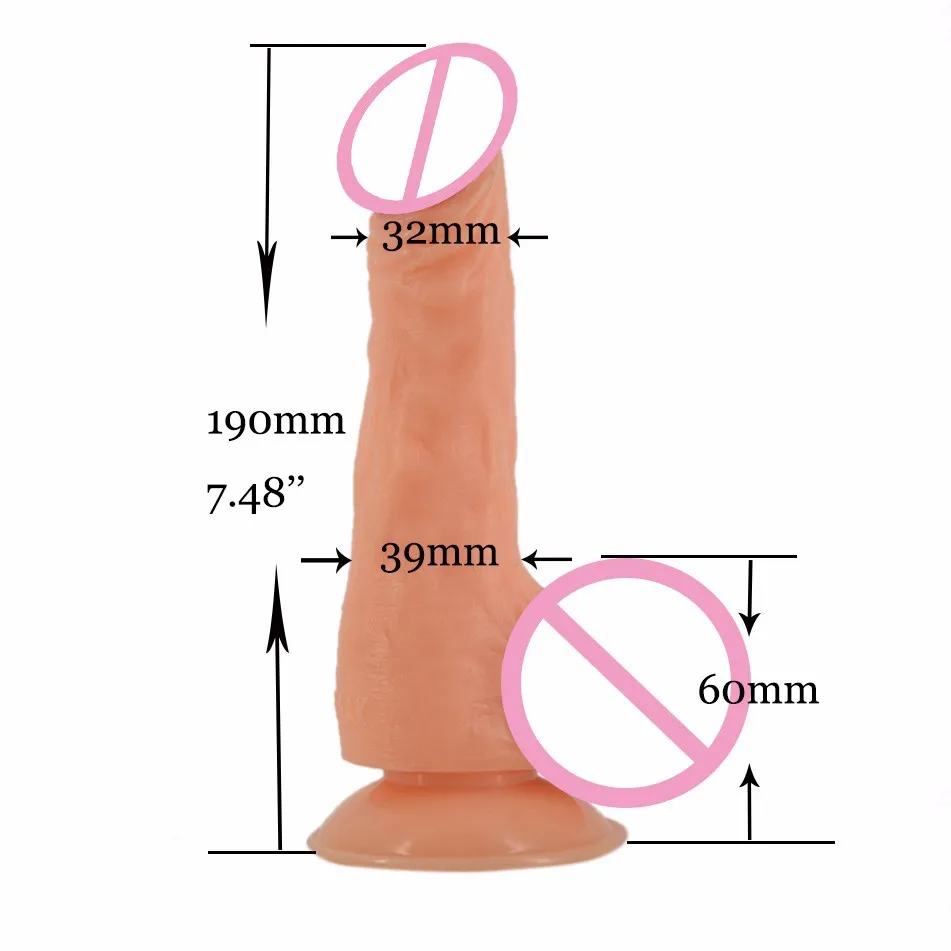 Waterproof Realistic Medical Silicone Huge Dildo Big Purple Black Flesh Penis Sex Toys for Women Adult Products FAAK02 | Красота и