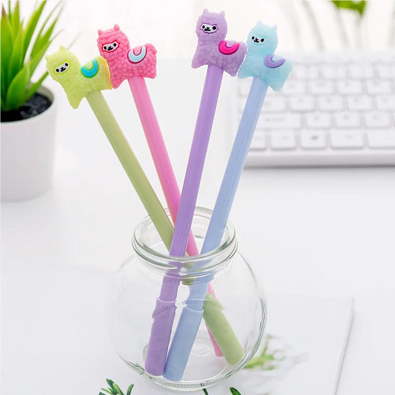 Милые чернила из альпаки гелевая ручка Kawaii офисные школьные принадлежности