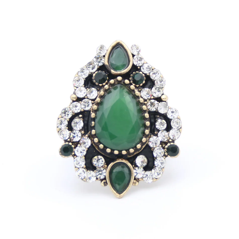 Mellow индийский женский цветок из смолы кольцо на палец Кристальное ювелирное