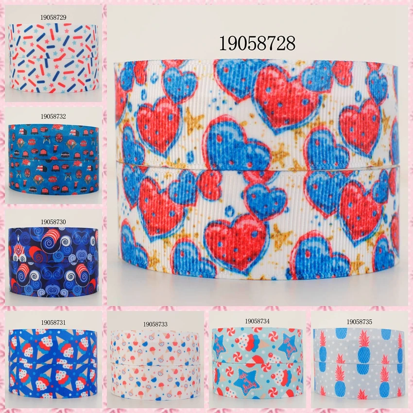 10 ярдов разные размеры лента с принтом США независимое время корсажная