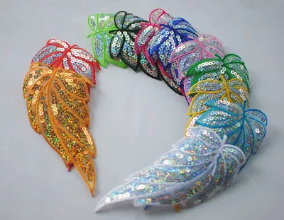 Нашивки с блестками и листьями аппликация для одежды | Дом сад