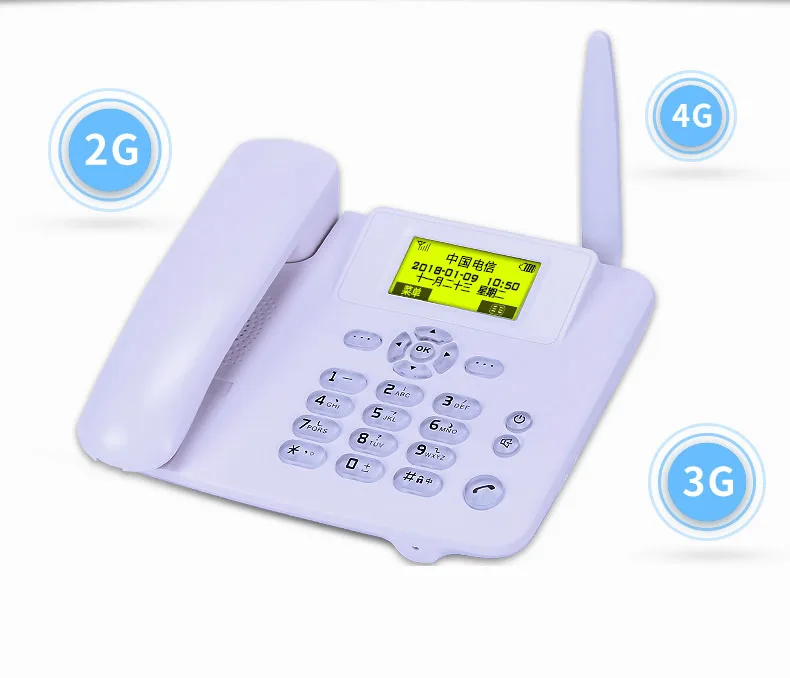 GSM 900-1800 ГГц Беспроводная sim-карта стационарный телефон многофункциональный стационарный радиотелефон для офиса, дома, бизнеса