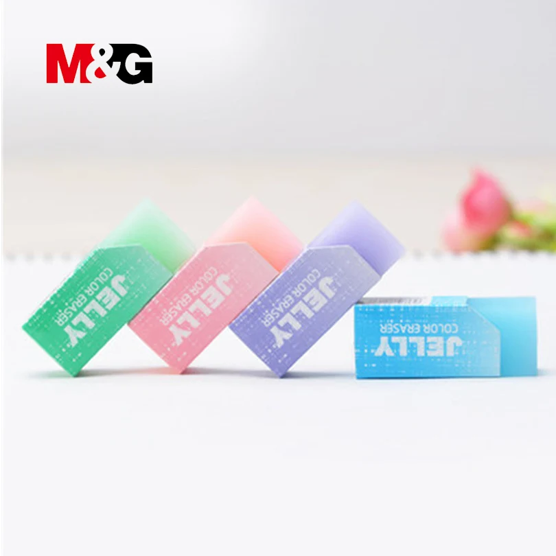 M& G Ластики для экзаменов 2 шт наборы зеленый синий розовый фиолетовый канцелярские товары школьные ученики резиновые простые милые Ластики для детей