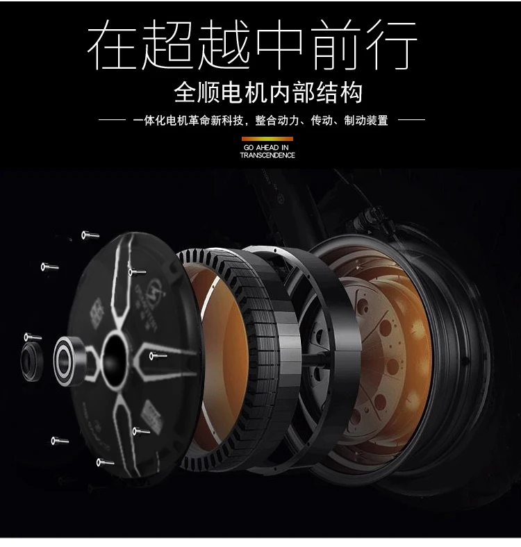 12 inch 1500W2000W3000W motor 72V96V120V electric car modified motor