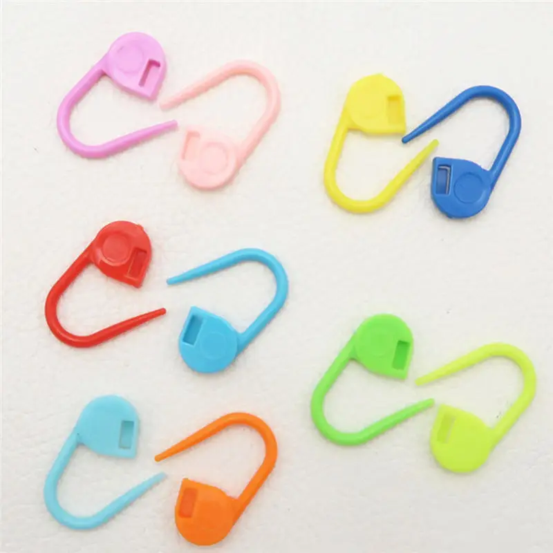 120 шт./компл. красочные пластиковые булавки для безопасности Mark свитер вязание