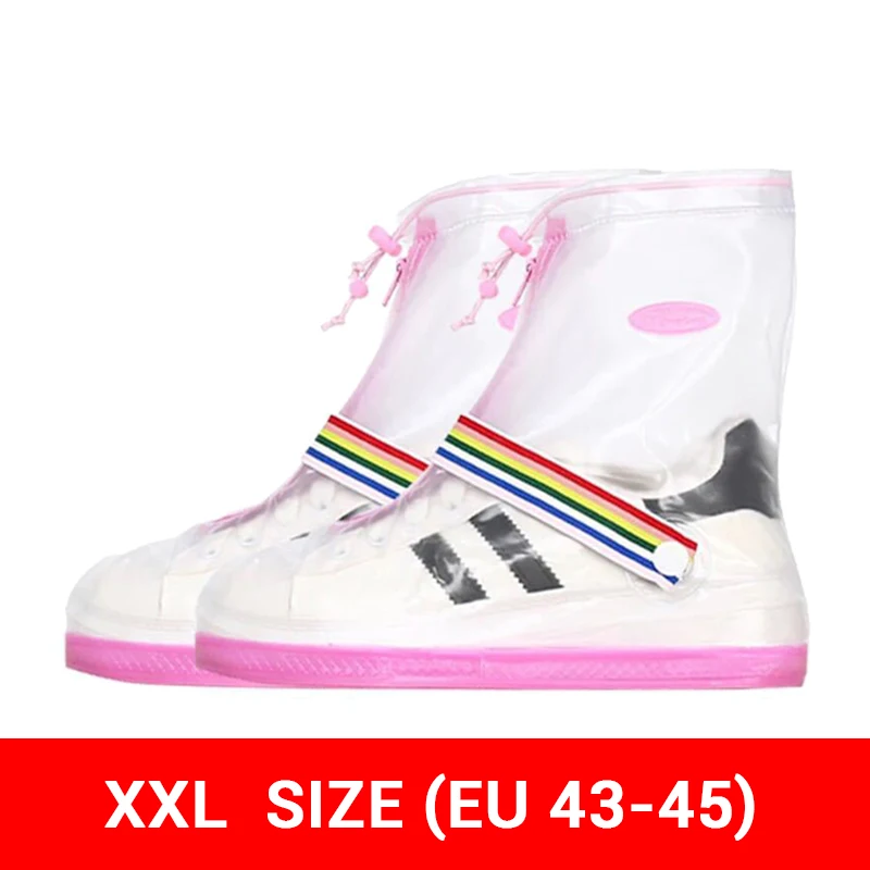 H-188-XXL-Pink Непромокаемые ботинки в байкерском стиле; водонепроницаемые; велосипедные; байкерские; нескользящие; мотоциклетные ботинки; непромокаемые; мотоциклетные ботинки; Многоразовые - Цвет: H-188-XXL-Pink