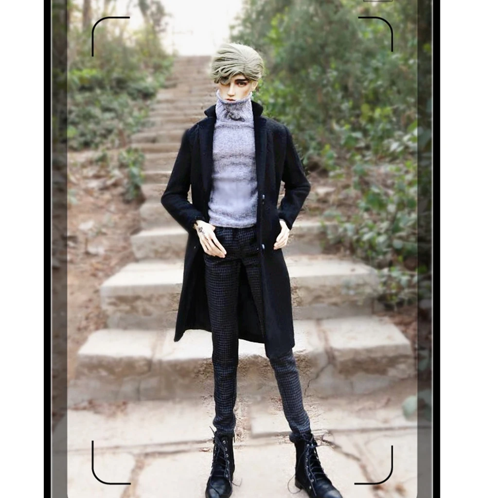 Черное пальто свитер брюки для куклы Uncle BJD 70 см|Куклы| |