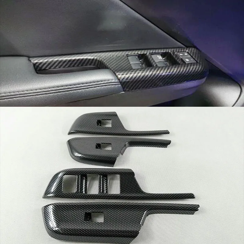 Для Honda City Sedan 15 аксессуары ABS хром LHD двери окна стекло Лифт панель управления Крышка отделка стайлинга автомобилей