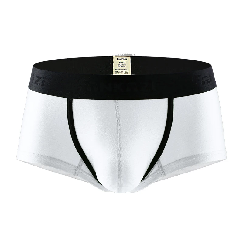 Нижнее белье мужское шелковое дышащие шорты-боксеры хлопковые трусы с принтом