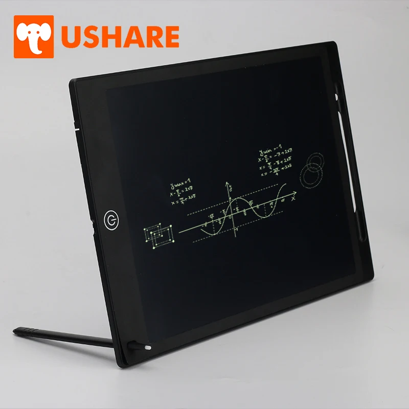 USHARE LCD планшет для письма 12 дюймов электронная магнитная доска рисования почерк