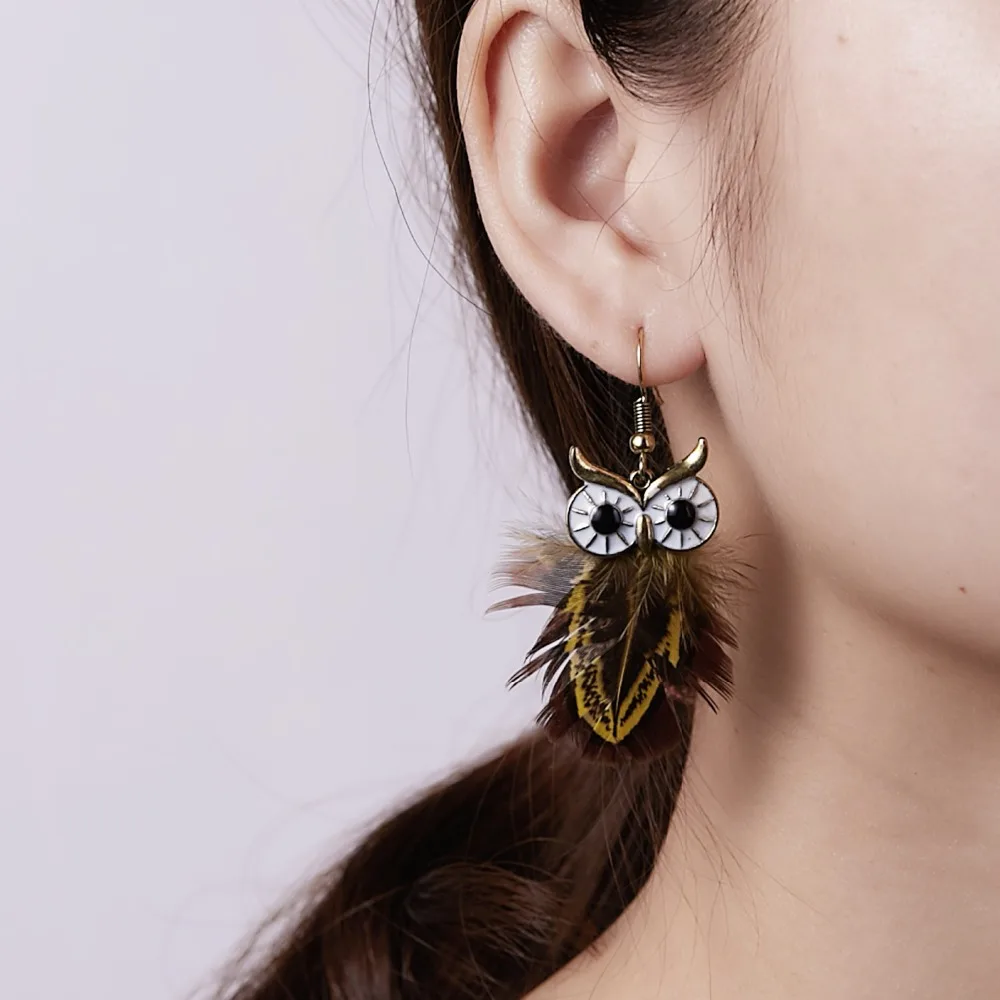 Rinhoo Bohemian Ethnic Long Statement Colorful Tassel Drop Earrings Boho Beads Fringe Earrings Women Fashion Dangle Earring