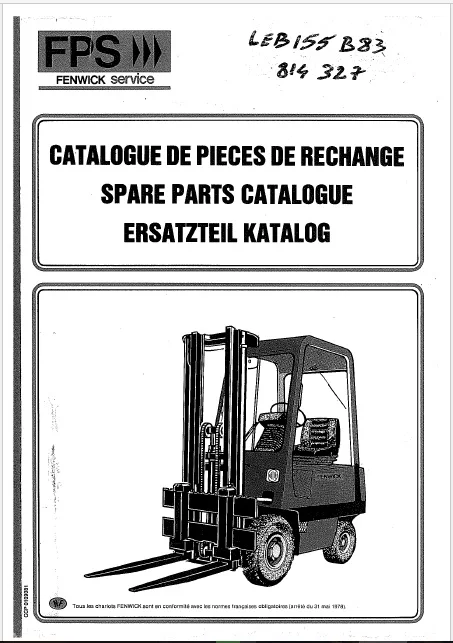 SattvDiag Fenwick вилочный погрузчик запчасти каталог|parts catalog|forklift spare partscatalog parts |