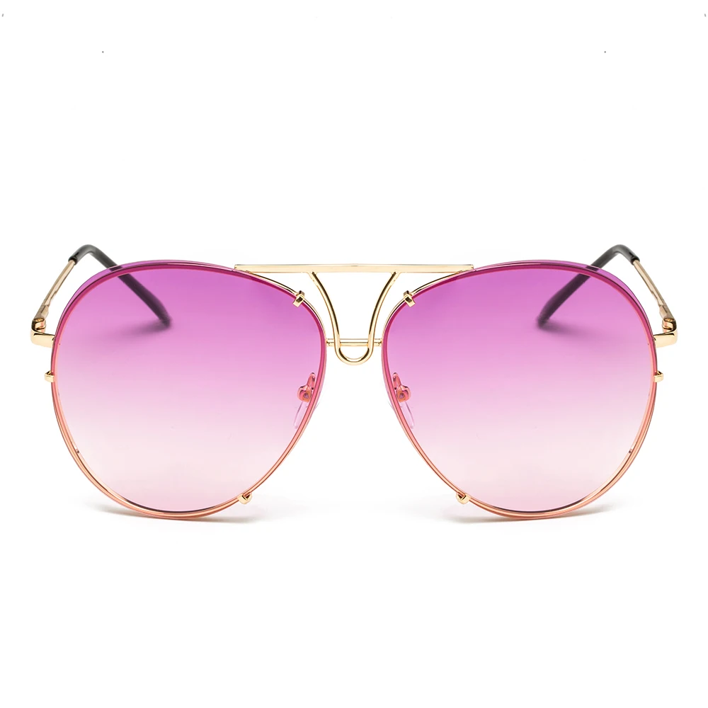 Солнечный луч Модные женские крупные Солнцезащитные очки Мужские брендовые