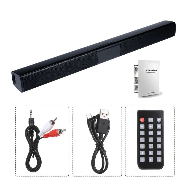 20 Вт Bluetooth колонка домашний кинотеатр звуковая панель с супер басами портативный