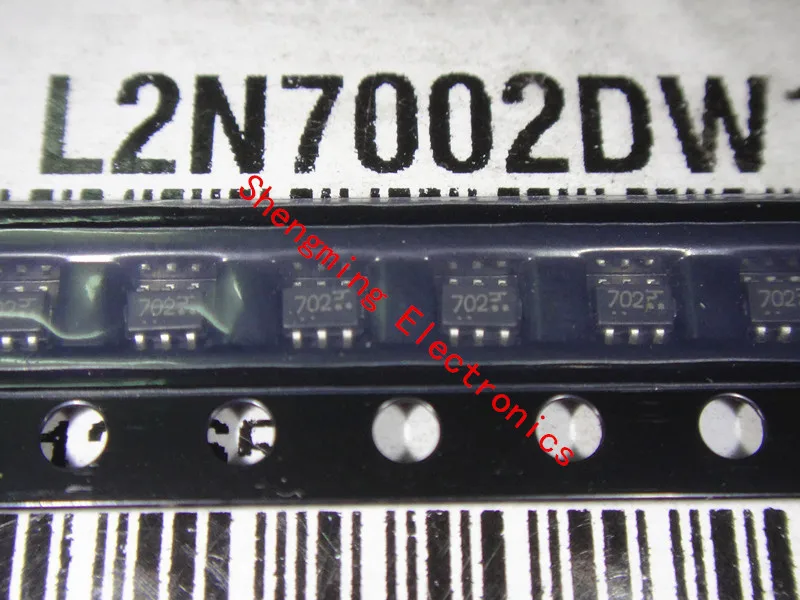 100 шт. 2N7002DW 2N7002 702 SOT363-6 smd транзистор | Электронные компоненты и принадлежности
