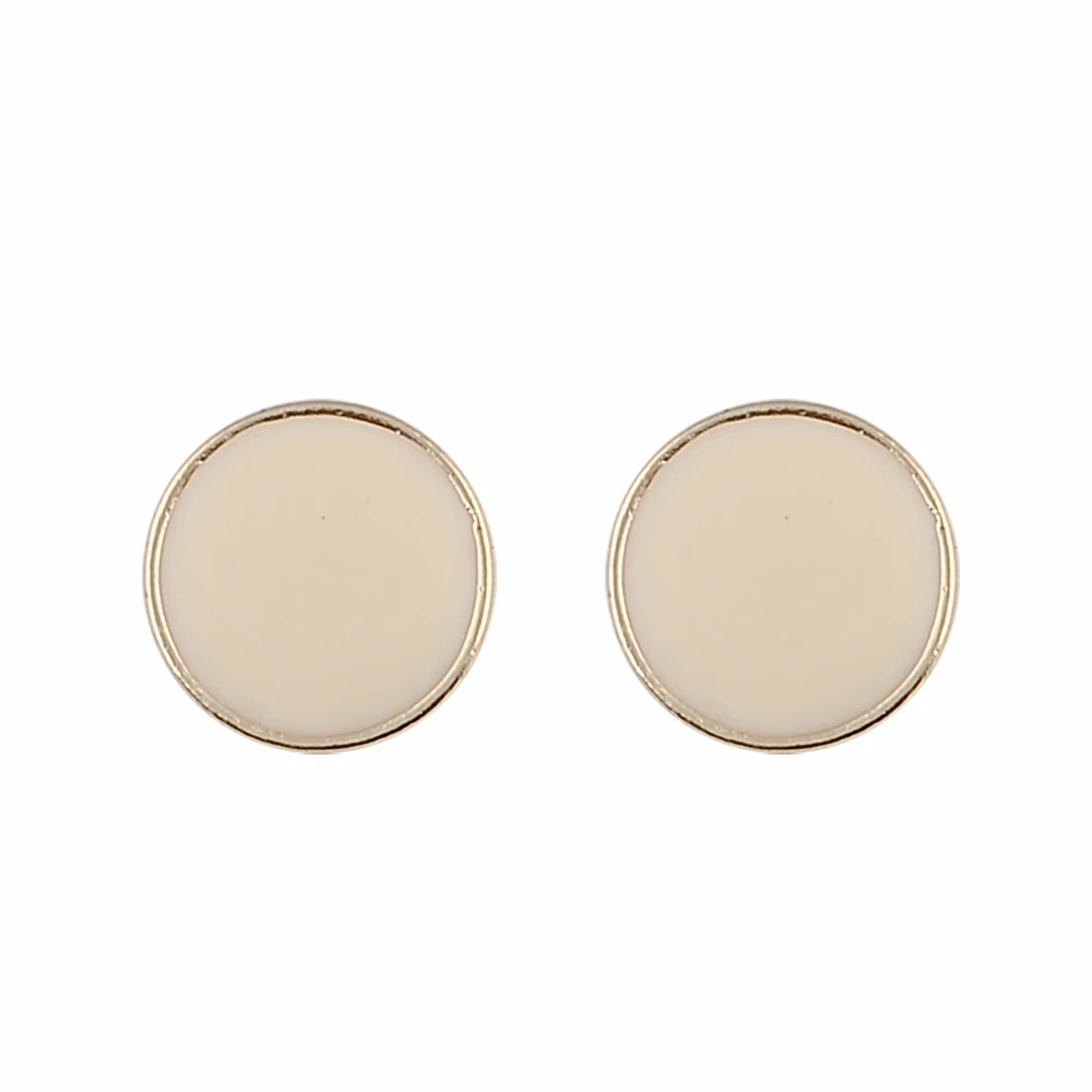 

Women New Design! New Fashion Designer Brand Classic Beige Enamel Earring
