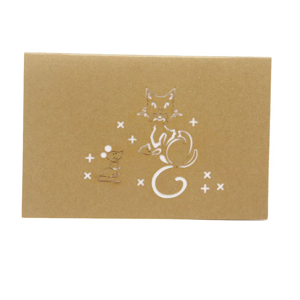 Новые милые Креативные 3d-всплывающие открытки День Святого Валентина рождения