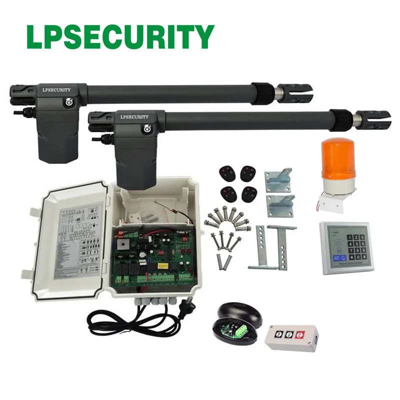 Kit9 400KGS ворот поршень вождения электрических распашных ворот con датчики лампа беспроводной клавиатуры опционально y 2 передатчика - Цвет: Kit9