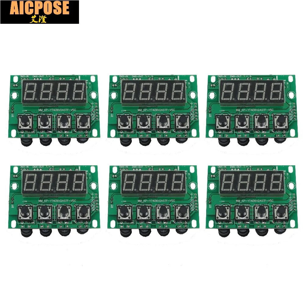 6 шт. 54x3 Вт 18x12 24x12 12x12 LED PAR материнская плата напряжение 12 36 в par led rgbw 4в1 постоянного