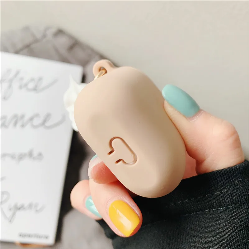 Мягкий чехол с изображением милого авокадо мороженого кулон для наушников AirPods