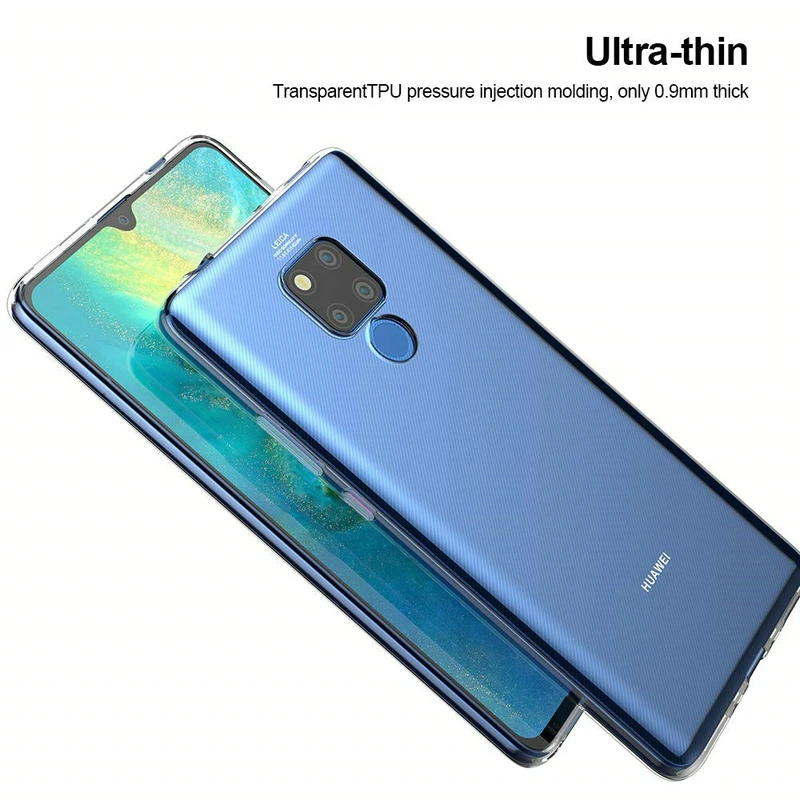 Чехол для huawei mate 20 X TPU Силиконовый прочный прозрачный мягкий чехол защитный на