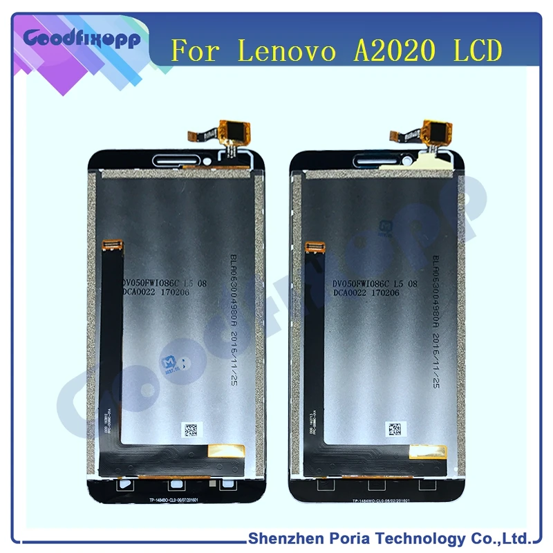 Оригинальный ЖК дисплей для Lenovo A2020 с сенсорным экраном дигитайзер в сборе