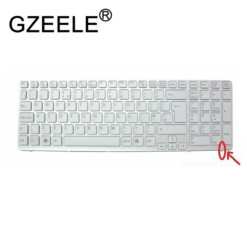Клавиатура GZEELE белая для Sony Vaio SVE151 SVE151J13M SVE1513M1EW SVE15 SVE151C11M SVE151E11T|Клавиатуры замены|