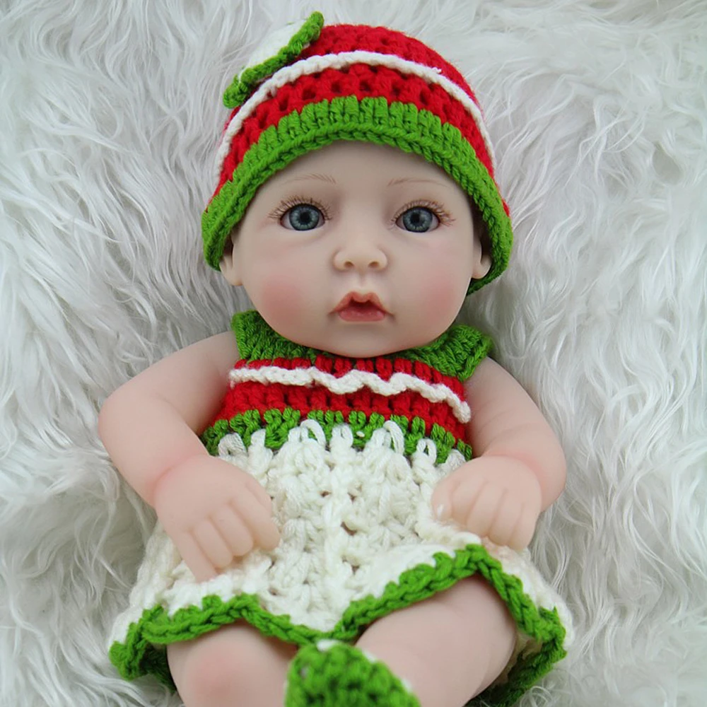 Reborn Baby Doll 11 дюймов милые куклы для девочек винил мягкие игрушки детей
