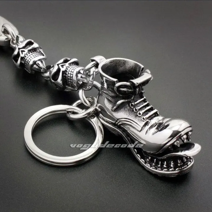Панк рокер модный брелок с пряжкой твердый 316L нержавеющая сталь крутые мужские