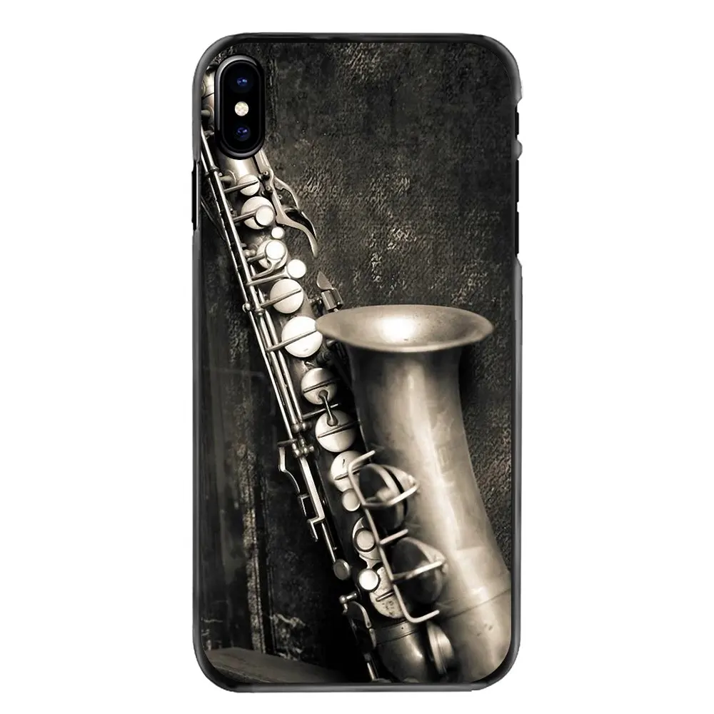 Saxophone SAX Music jazz symbols Art Poster For iPhone 4 4S 5 5S 5C SE 6 6S 7 8 Plus X XR XS Max iPod Touch Phone Bag Case |