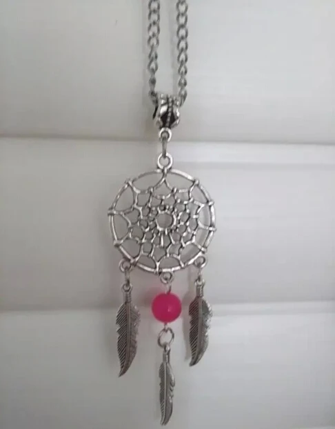 Модные ювелирные изделия Ловец снов перо и смешанные бусины Подвески чокер