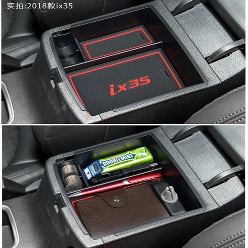 Ящик для хранения в подлокотнике автомобиля ящик аксессуары интерьера Hyundai IX35 IX 35